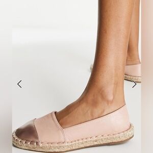 Gorgeous Rose Gold Espadrille Flats